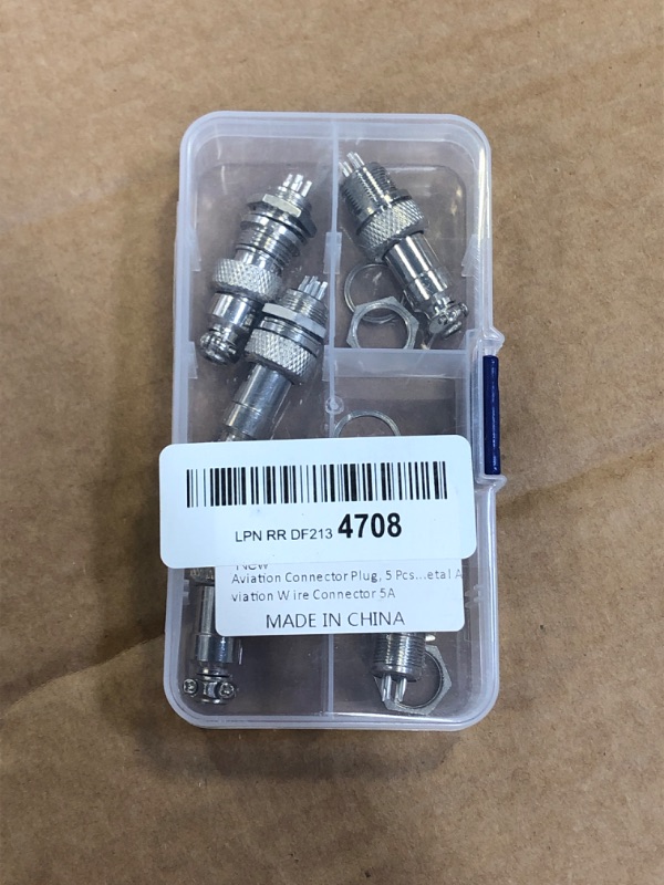 Photo 2 of Aviation Connector Plug, 5 Pcs GX12 4 Pin Thread Female Socket Panel Metal Aviation Wire Connector 5A&5 Pcs GX12 4 Pin Male Socket Panel Metal Aviation Wire Connector 5A