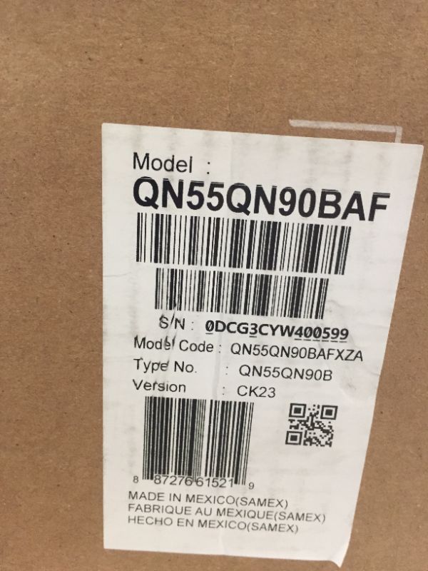 Photo 3 of SAMSUNG 55" Class Neo QLED 4K QN90B Series Mini LED Quantum HDR 32x,Dolby Atmos,Object Tracking Sound+,Anti-Glare,Ultra Viewing Angle,Smart TV, Bluetooth with Alexa Built-In(QN55QN90BAFXZA,2022 Model) - sealed 
