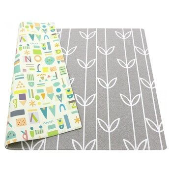 Photo 1 of Baby Care Play Mat - Haute Collection (Large, Sea Petals - Grey) Large Sea Petals - Grey
