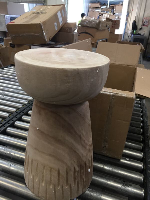 Photo 1 of 19inch solid wood vase/seat