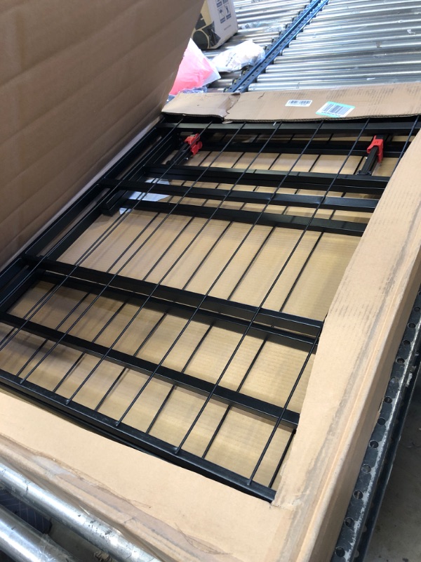 Photo 1 of AmazonBasics Foldable, 14" Metal Platform Bed Frame with Tool-Free ASSEMBLY, No Box Spring Needed - Queen