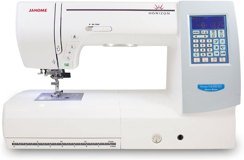 Photo 1 of Janome Memory Craft Horizon 8200QCP Special Edition [Dimensions	: 12.25"D x 19.5"W x 9.5"H] 30 Pounds
