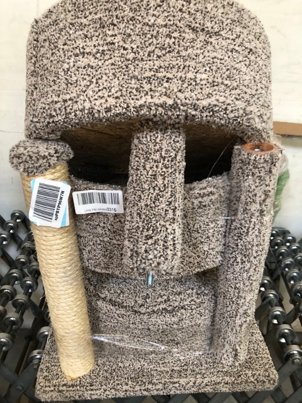 Photo 1 of  Cat Tree, Small Cat Condo with Sisal Scratching Post and Massage Post 