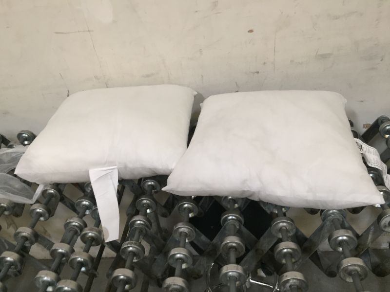 Photo 1 of 2 GENERIC WHITE DECORATIVE PILLOWS 
NO PILLOW COVERS