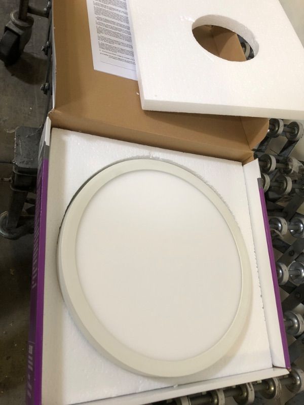 Photo 2 of Juno Lighting JSF 13IN 18LM 40K 90CRI MVOLT ZT WH LED Round 13-Inch Slim Form Flush Mount Ceiling Light, White