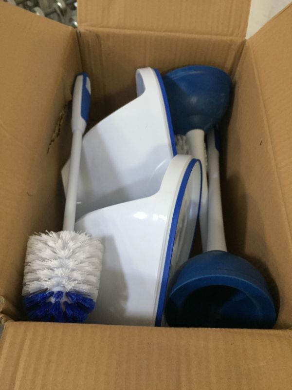 Photo 1 of 2PK COMBO BOWL BRUSH AND TOILET PLUNGER 