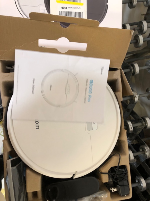 Photo 3 of Tikom Robot Vacuum and Mop Combo 2 in 1, 4500Pa Strong Suction, G8000 Pro Robotic Vacuum Cleaner, 150mins Max, Wi-Fi, Self-Charging, Good for Carpet, Hard Floor