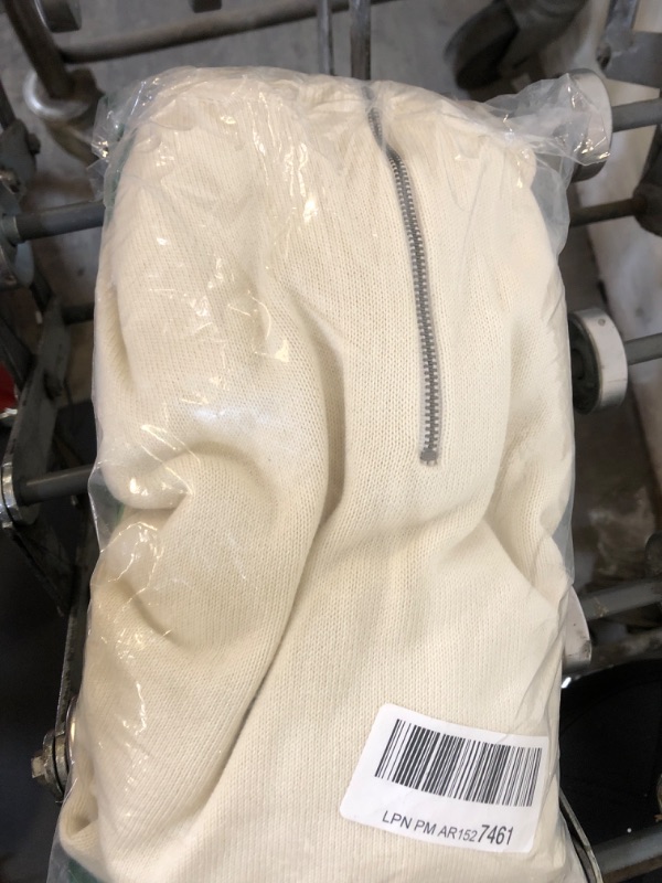 Photo 2 of Amazon Essentials Men's 100% Cotton Quarter-Zip Sweater XX-Large Ivory