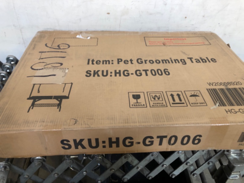 Photo 2 of 36" Professional Dog Pet Grooming Table Adjustable Heavy Duty Portable w/Arm & Noose & Mesh Tray
