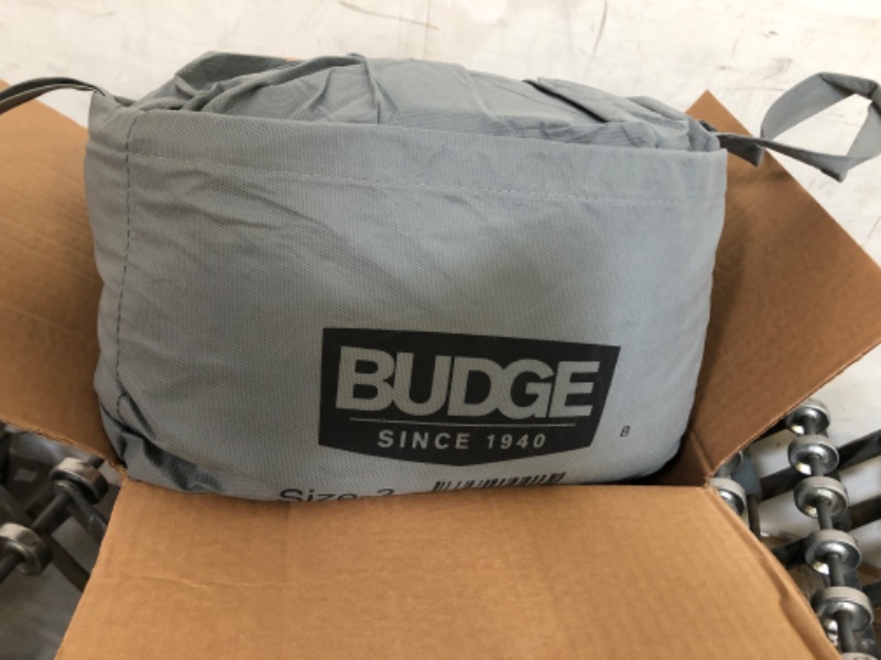 Photo 2 of Budge Lite Car Cover Dirtproof, Scratch Resistant, Breathable, Dustproof, Car Cover Fits Sedans up to 200", Gray Size 3: Fits Sedans up to 16'8"