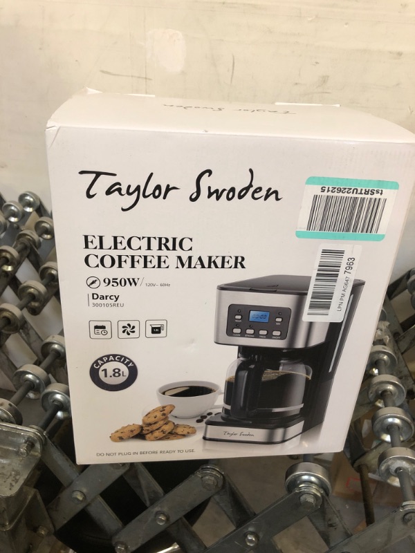 Photo 2 of Taylor Swoden Programmable Coffee Maker, 4-12 Cups Drip Coffee Machine with Glass Carafe, Regular & Strong Brew, Pause & Serve for Home and Office