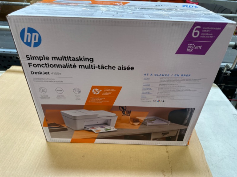 Photo 3 of HP DeskJet 4155e Wireless Color All-in-One Printer & 67XL Tri-Color High-Yield Ink Cartridge | 3YM58AN & 67XL Black High-Yield Ink Cartridge | 3YM57AN Printer 