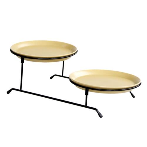 Photo 1 of 2 Tiered Serving Tray Appetizer Display Ceramic Detachable Decorative Cake Stand