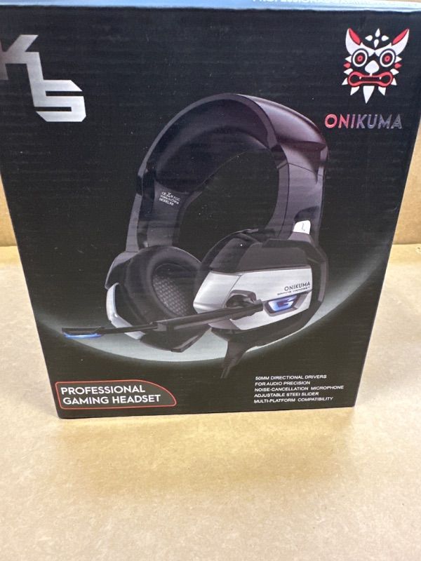 Photo 2 of Onikuma K5 Gaming Headset, Noise-Canceling over-Ear Headphones