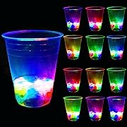 Photo 1 of 16oz Glowing Party Cups for Indoor Outdoor Party Event Fun, Pack with Flashing color Bright Glow-In-The-Dark Colors for House Parties Birthdays Concerts Weddings BBQ Beach DJ Holidays