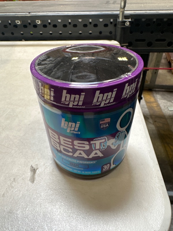 Photo 2 of BPI Sports Best BCAA - The Building Blocks of Protein and Muscle - Post-Workout Recovery - Supports Metabolism - Omega 6 - Grape, 30 Servings, 300 g Grape 30 Servings (Pack of 1)------exp date 04-2023