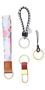 Photo 1 of Syyflibb Wristlet Keychain,Keychain Set for Women Men ID Badges Holder,Wallet, Key Chain,Lanyard of Various Products? 