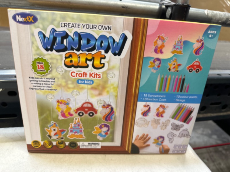 Photo 2 of 18PCS Make Your Own Window Arts and Crafts - Paint Your Own Suncatchers Kit DIY Painting Projects for Kids Ages 6 and Up****Factory Sealed