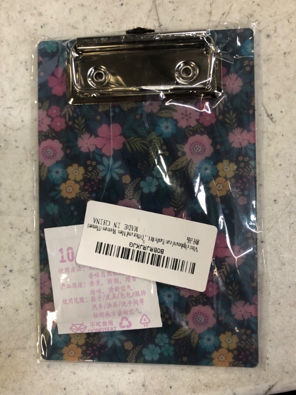 Photo 2 of Mini clipboard can Easily fit into Large Pockets, Purses, Small Notepad Suitable for Nurses, Students, Office and Men, Women (Flower)