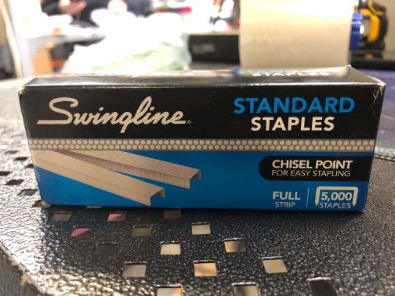 Photo 2 of Swingline Staples, Standard, 1/4 inches Length, 210/Strip, 5000/Box, 1 Box - Note: Packaging May Vary (35108)