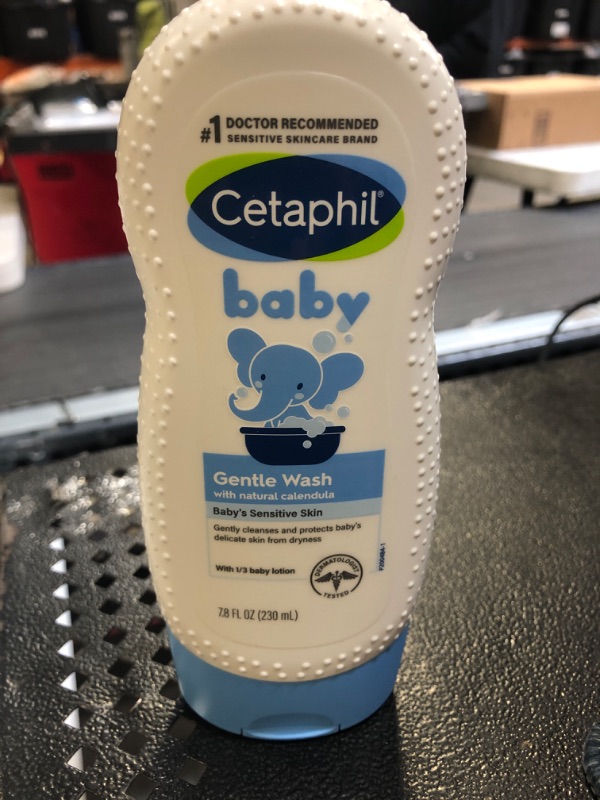 Photo 2 of Cetaphil Baby Body Wash with Half Baby Lotion, Gentle Wash with Organic Calendula, Soothes Dry, Sensitive Skin for Everyday Use, Gentle Fragrance, Soap Free, Hypoallergenic, 7.8oz