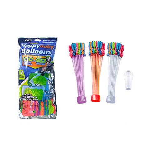 Photo 1 of 111 Multicolor Water Balloons - Fill Each Set in Just 60 Seconds!  --2 COUNT --
