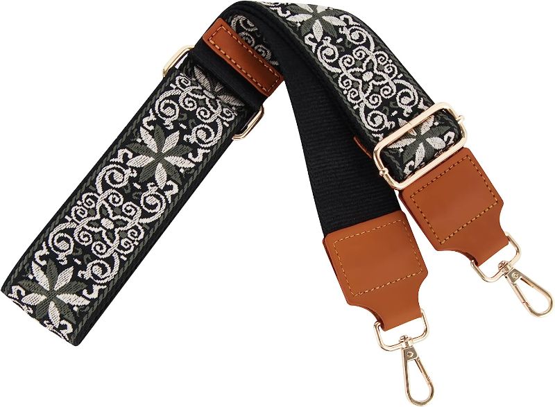 Photo 1 of KEUNGSHEK Purse Strap Crossbody Bag Straps 2 inch Shoulder Bags Strap,Wide Shoulder Strap Adjustable Replacement Bag Strap
