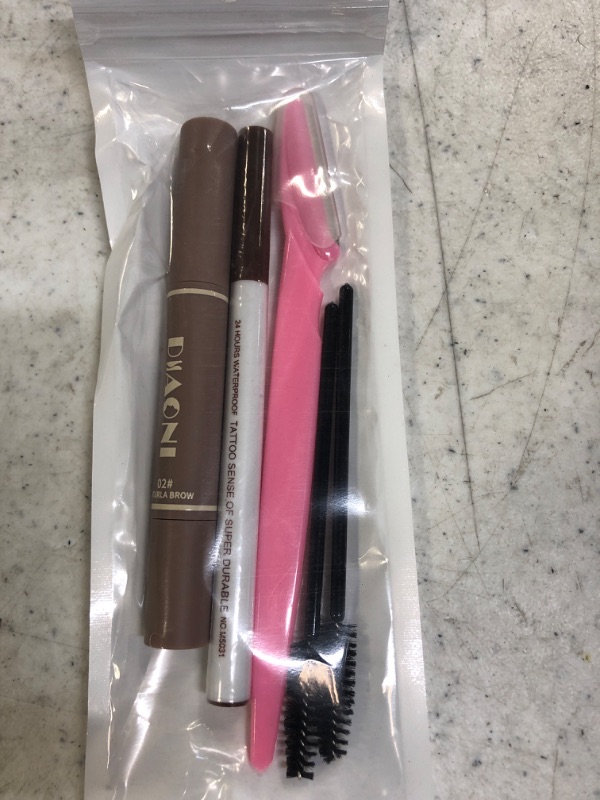 Photo 2 of 2 Different Eyebrow Cream, Eyebrow Tattoo Pencil, with Eyebrow Brushes, long Lasting Waterproof Long Lasting Waterproof and Smudgeproof Natural Looking Brows (Brown)