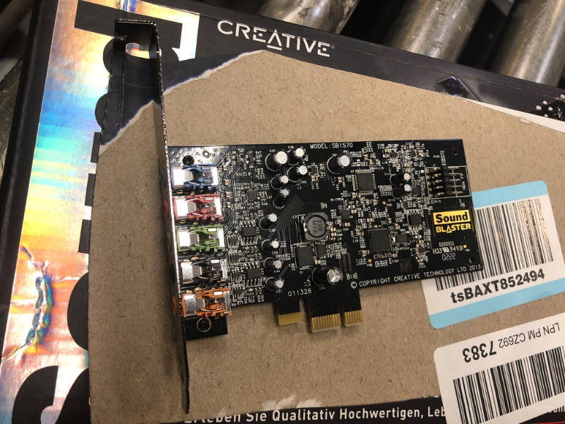 Photo 2 of Creative Sound Blaster Audigy FX PCIe 5.1 Internal Sound Card with High Performance Headphone Amp for PCs 106 dB (2022 Version)