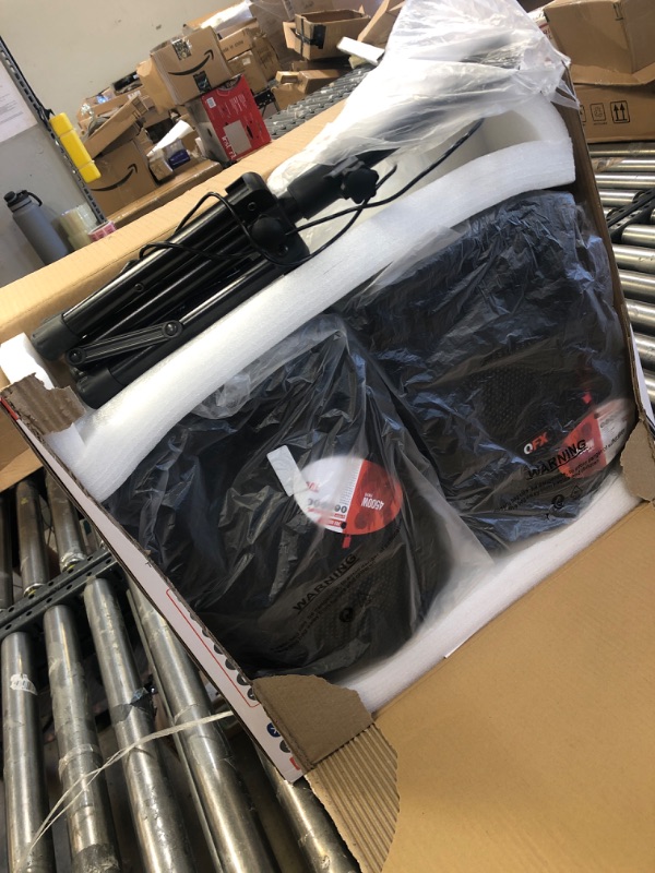 Photo 1 of PBX-800TWS 8-Inch Bluetooth Stereo PA System Comes with 2X 8 Speakers and 2X Stands, 2X Microphones, and a Remote Control