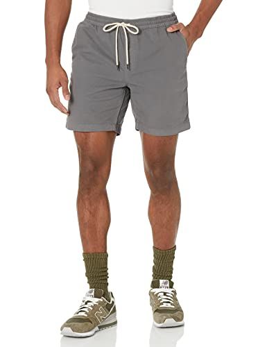 Photo 1 of GOODTHREADS MEN'S SLIM-FIT 7" PULL-ONC SHORT LARGE GREY
