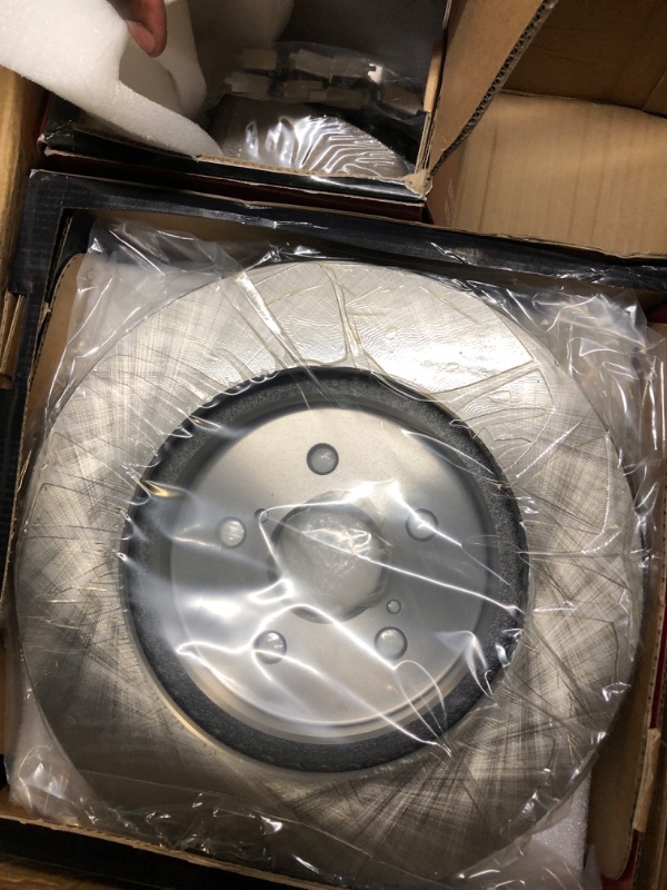 Photo 1 of A-Premium 12.56 inch (318.9mm) Front Vented Disc Brake Rotors + Ceramic Pads Kit Compatible with Select Toyota and Lexus Models - Highlander 06-07, RX330 04-06, RX350 07-09, RX400h 06-08, 6-PC Set 