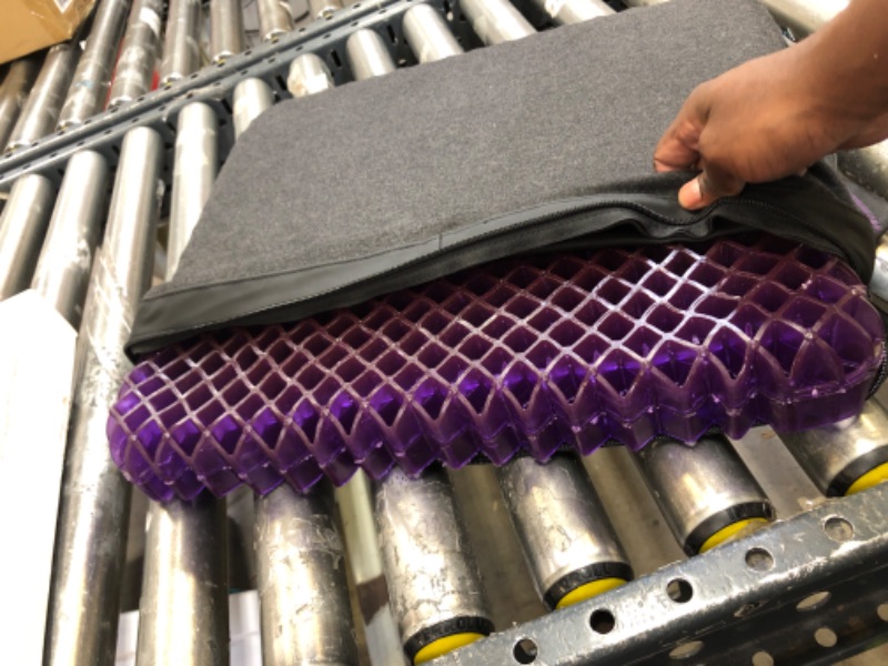 Photo 1 of Purple Royal Seat Cushion - Seat Cushion for The Car Or Office Chair - Temperature Neutral Grid