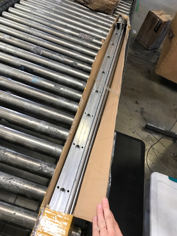 Photo 2 of Linear Rail Guide 20mm 2Pcs SBR20-1500mm(59.1 inch) Linear Slide Rail + 4Pcs SBR20UU Bearing Linear Guide Slide Blocks for CNC Machine 1 1500mm