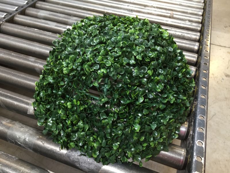 Photo 1 of 16.1 Inch Artificial Plant Topiary Dome, UV Protected Decorative Greenery for Indoor Outdoor Garden Wedding Backyard Balcony Home Decor
