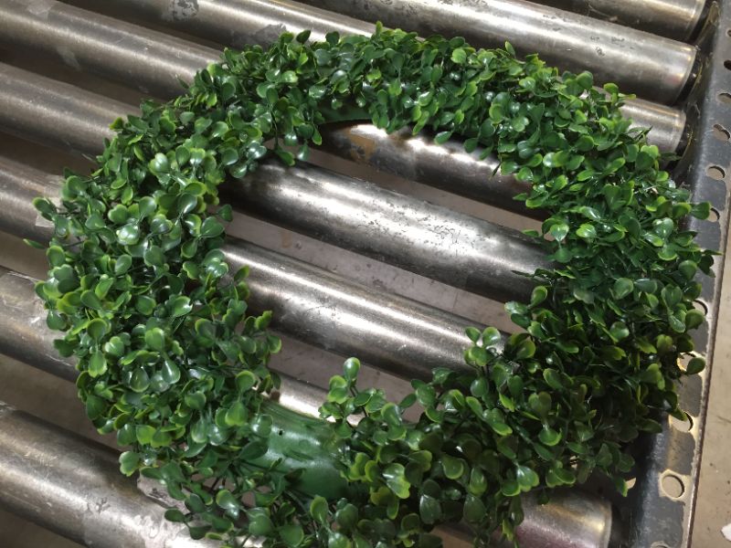 Photo 2 of 11.8 Inch Faux Boxwood Wreath