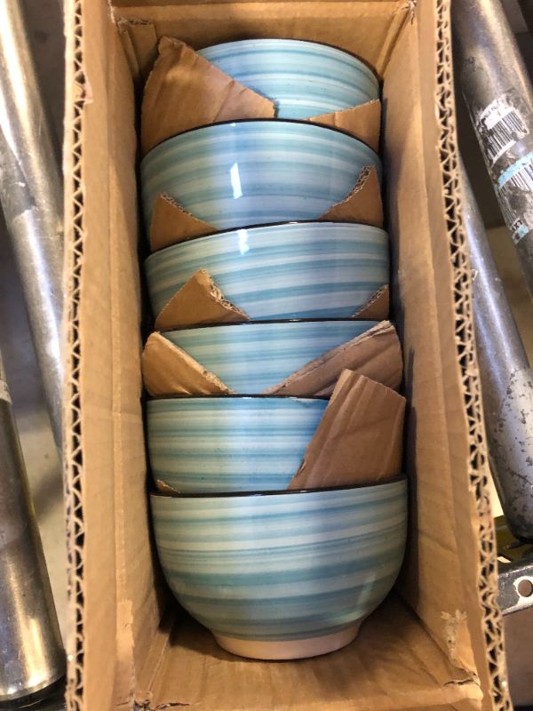 Photo 2 of 6 Piece Bowl Set - Blue and White 