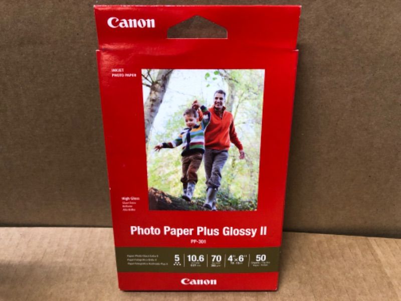 Photo 2 of Canon Glossy Photo Paper Plus II, 4"x6"(50 Sheets) 4'x6' (50 Sheets) Single