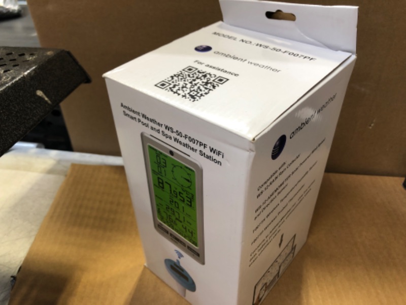 Photo 2 of Ambient Weather WS-50-F007PF WiFi Smart Floating Pool, Spa, and Pond Thermometer with Remote Monitoring and Alerts---factory sealed

