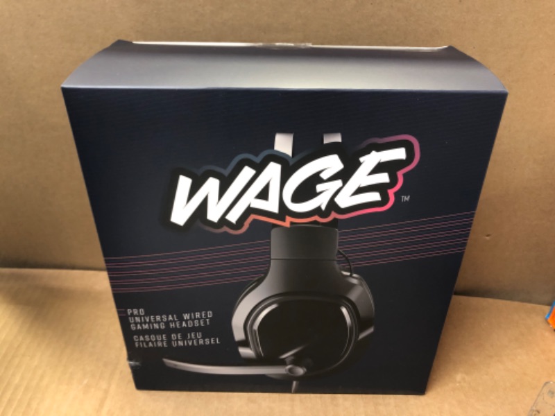 Photo 2 of Wage Pro Universal Gaming Headset - Black/Green (WMAGY-N080) Black/Green Wage Pro
