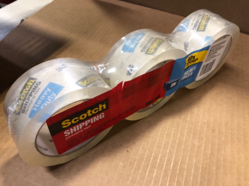 Photo 1 of Scotch Packaging Tape - 3 rolls