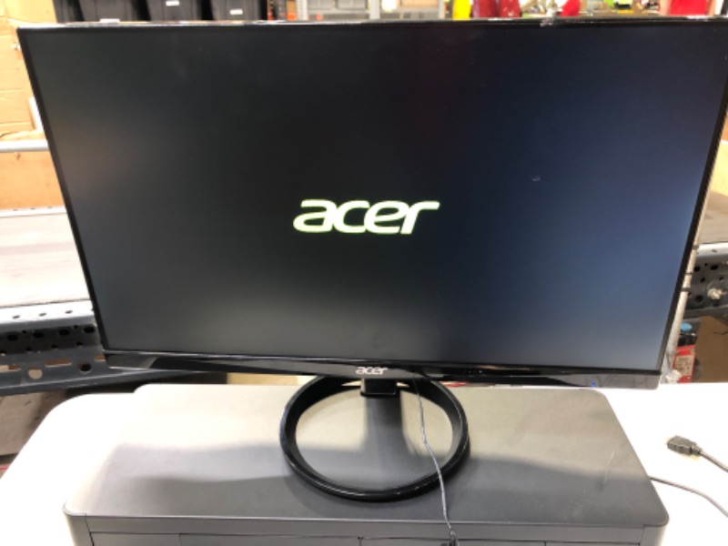 Photo 1 of Acer 23.8” Full HD 1920 x 1080 IPS Zero Frame Home Office Computer Monitor - 178° Wide View Angle - 16.7M - NTSC 72% Color Gamut - Low Blue Light - Tilt Compatible - VGA HDMI DVI R240HY bidx Monitor only 23.8-inch IPS 60Hz------and Stand with USB