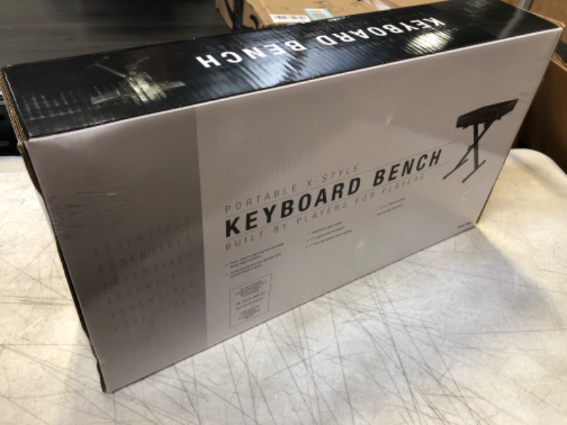Photo 2 of Yamaha Portable X - Style Keyboard Bench, Dim Gray