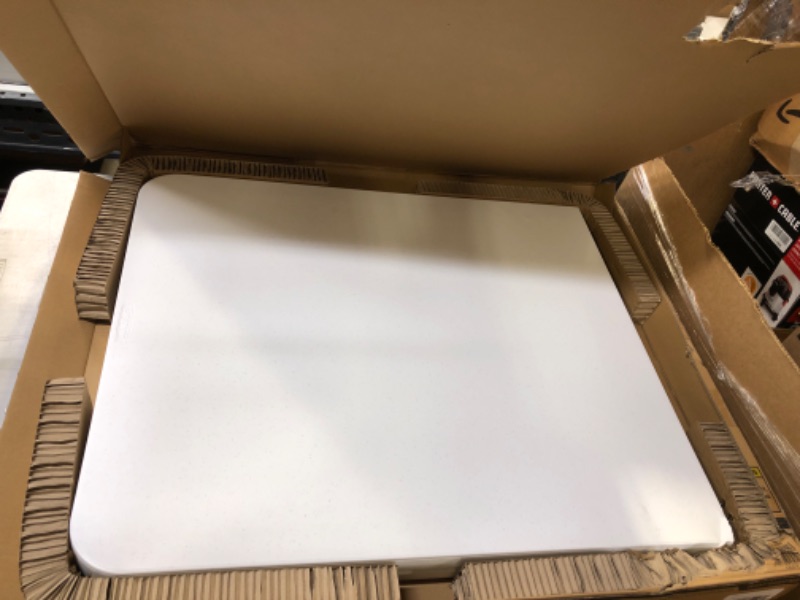 Photo 1 of 6 ft. Fold-in-Half Table: Almond
