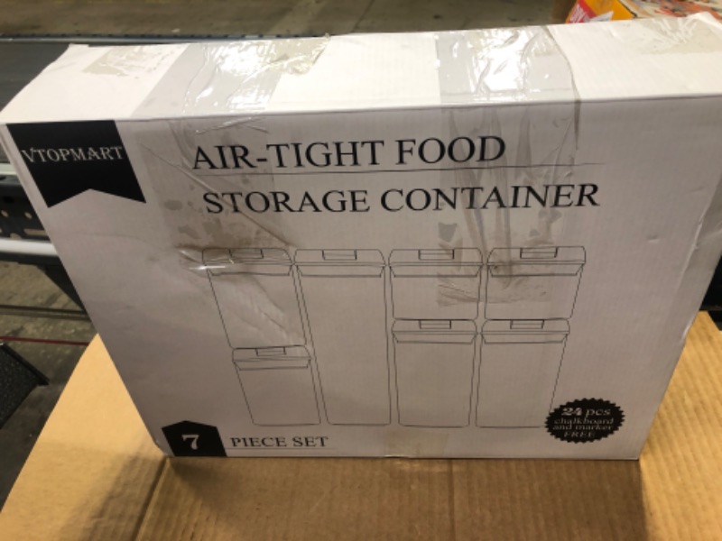 Photo 1 of 7pcs Plastic Storage Containers Small Sizes