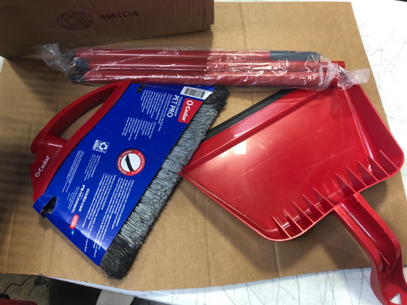 Photo 1 of  Plastic Broom with Dustpan