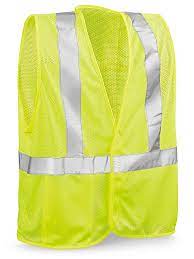 Photo 1 of Class 2 Standard Hi-Vis Safety Vest - Lime, L/XL
