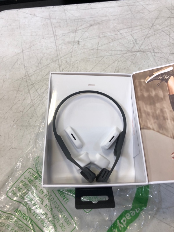 Photo 2 of Aftershokz Air Bone Conduction Wireless Bluetooth Headphones, Slate Grey