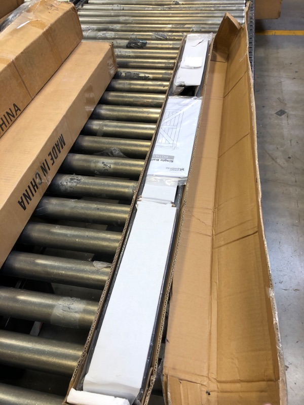 Photo 1 of SMARTSTANDARD 7ft Heavy Duty Sturdy Sliding Barn Door Hardware Kit -Smoothly and Quietly -Easy to Install -Includes Step-by-Step Installation Instruction Fit 42" Wide Door Panel (I Shape Hanger) 7 Feet