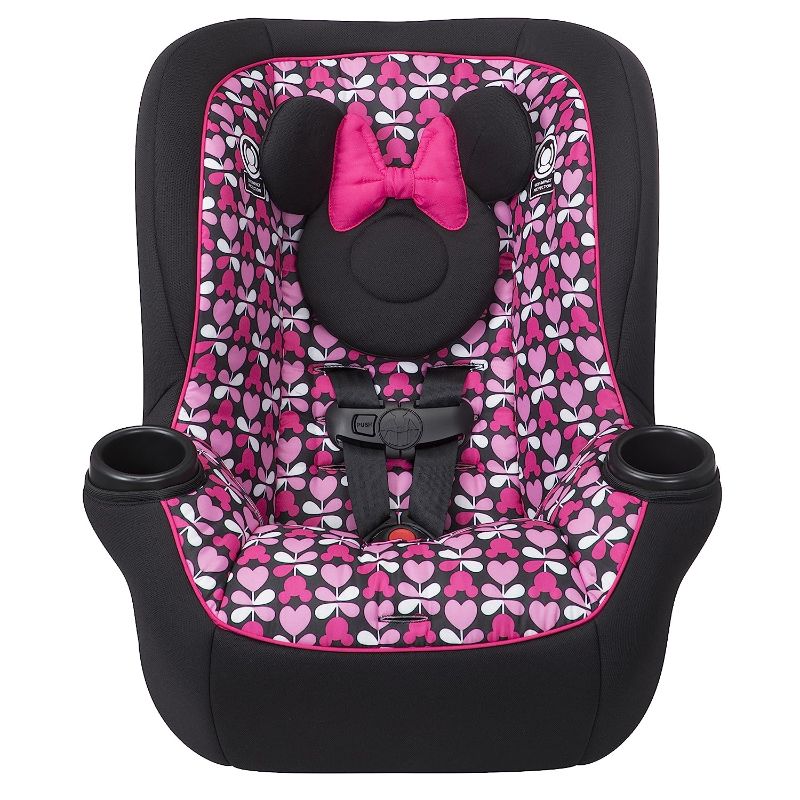 Photo 1 of Disney Baby Onlook 2-in-1 Convertible Car Seat, Rear-Facing 5-40 pounds and Forward-Facing 22-40 pounds and up to 43 inches, Minnie Sweetheart
